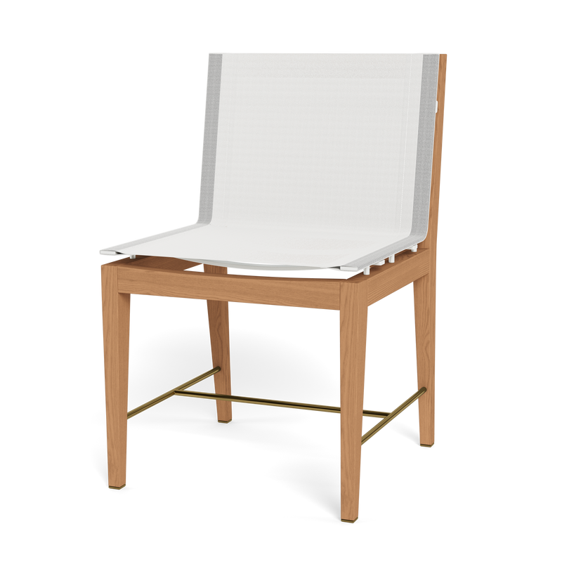 Byron Dining Chair | Teak Natural, Batyline White,