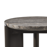 Chloe Aluminum Round Side Table