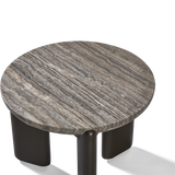 Chloe Aluminum Round Side Table
