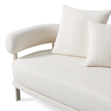 Cove Luxe 3 Seat Sofa | Aluminum Bone Riviera Ivory