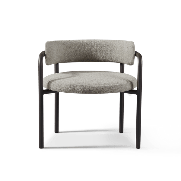Porto Aluminum Club Chair | Aluminum Asteroid Panama Grafito