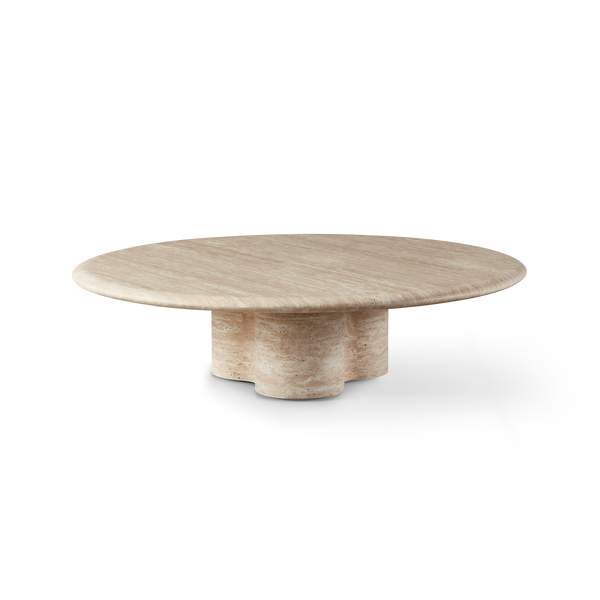 Porto Travertine Round Coffee Table