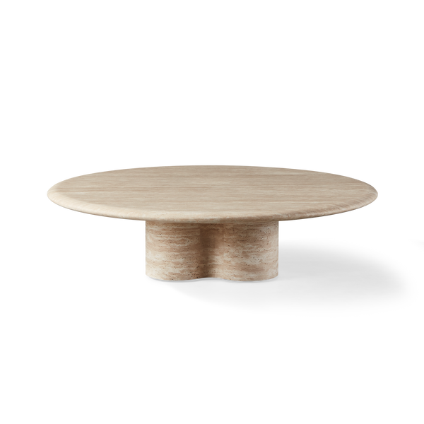 Porto Travertine Round Coffee Table