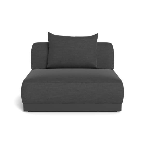 Amalfi Armless Single | Aluminum Asteroid, Panama Grafito,