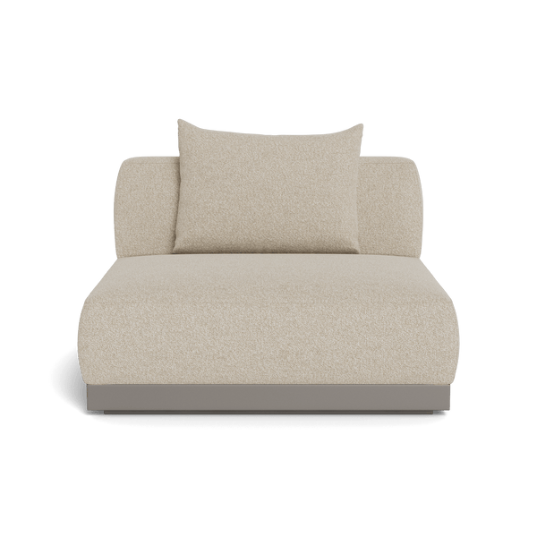 Amalfi Armless Single | Aluminum Taupe, Siesta Taupe,