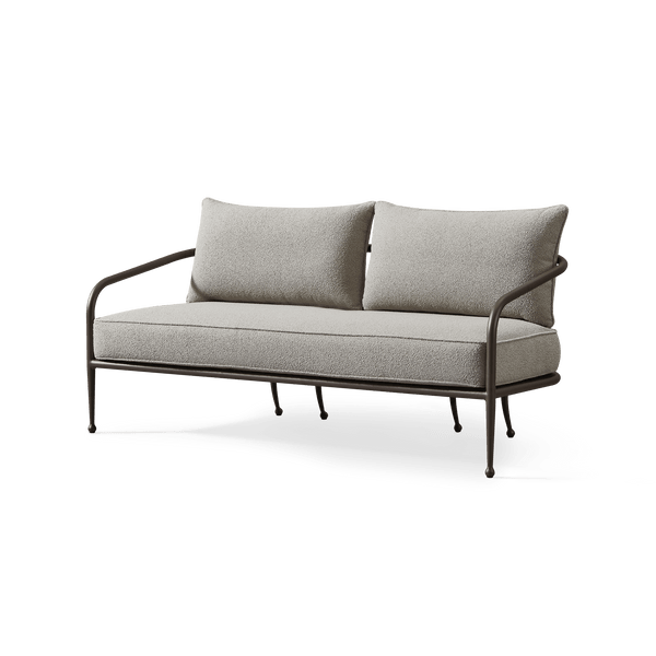 Andre 2 Seat Sofa | Aluminum Asteroid, Copacabana Midnight,