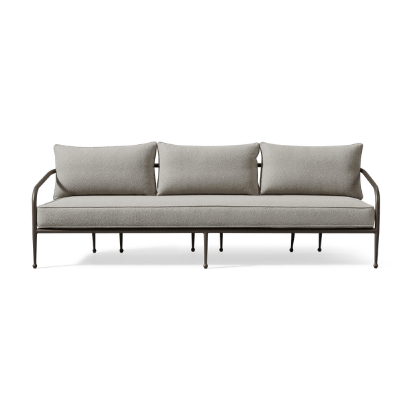 Andre 3 Seat Sofa | Aluminum Asteroid, Copacabana Midnight,