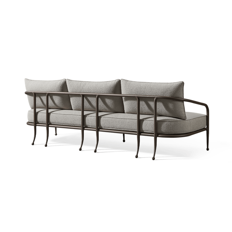 Andre 3 Seat Sofa | Aluminum Asteroid, Copacabana Midnight,