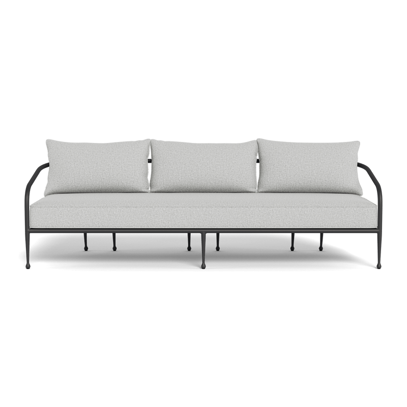 Andre 3 Seat Sofa | Aluminum Asteroid, Copacabana Sand,