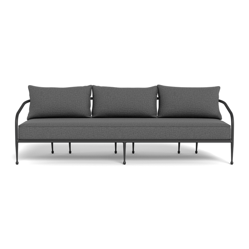 Andre 3 Seat Sofa | Aluminum Asteroid, Siesta Slate,