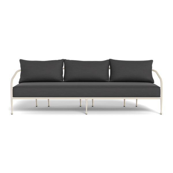 Andre 3 Seat Sofa | Aluminum Bone, Panama Grafito,