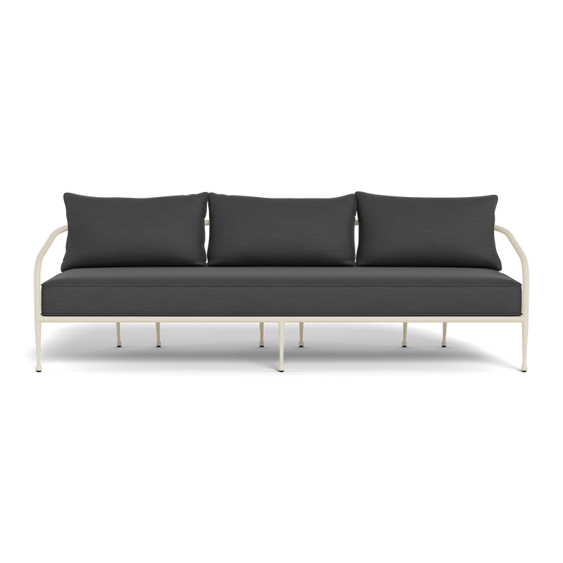 Andre 3 Seat Sofa | Aluminum Bone, Panama Grafito,