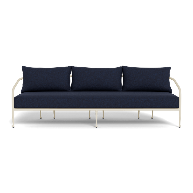 Andre 3 Seat Sofa | Aluminum Bone, Siesta Indigo,