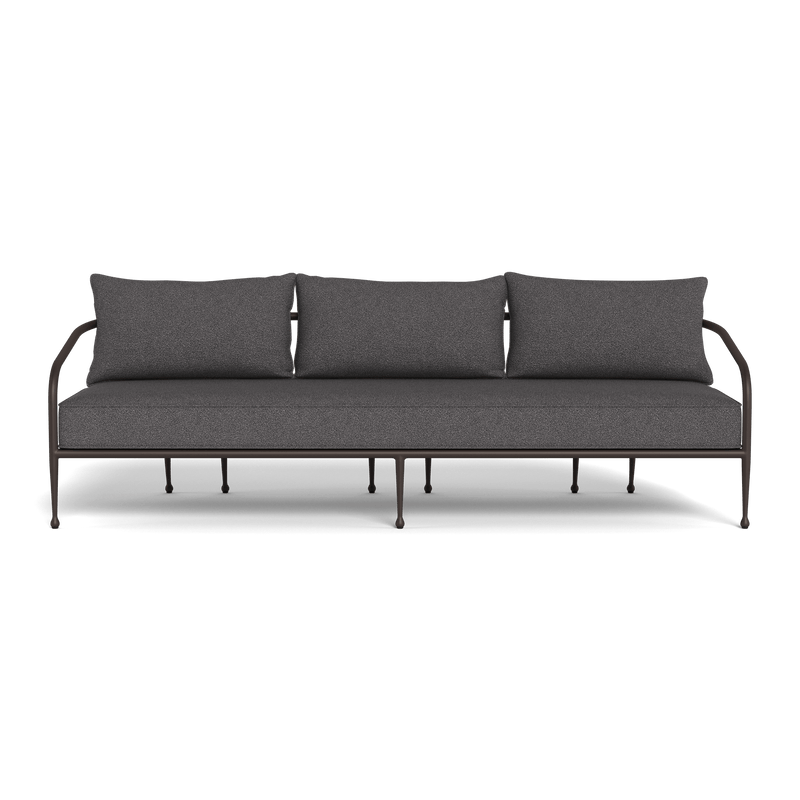 Andre 3 Seat Sofa | Aluminum Bronze, Riviera Slate,