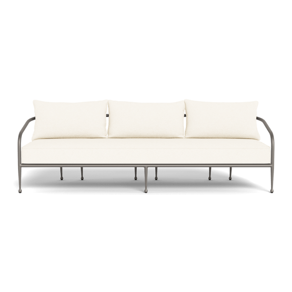Andre 3 Seat Sofa | Aluminum Taupe, Riviera Ivory,