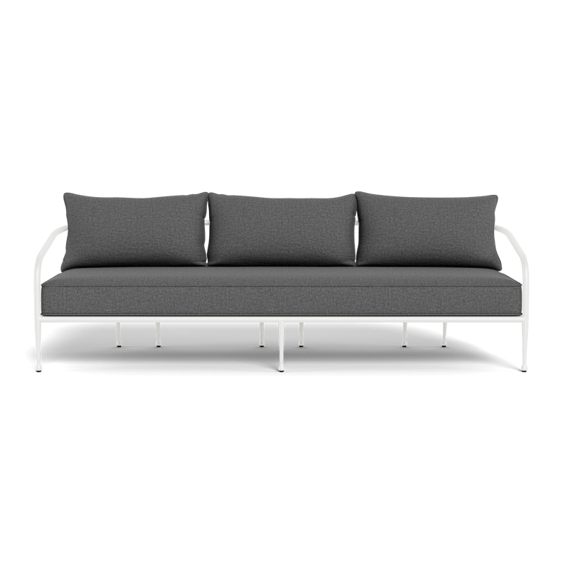 Andre 3 Seat Sofa | Aluminum White, Siesta Slate,