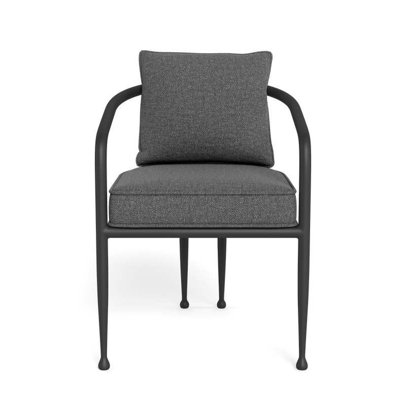 Andre Dining Chair | Aluminum Asteroid, Siesta Slate,