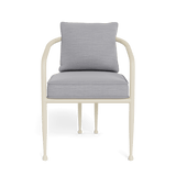 Andre Dining Chair | Aluminum Bone, Panama Cloud,