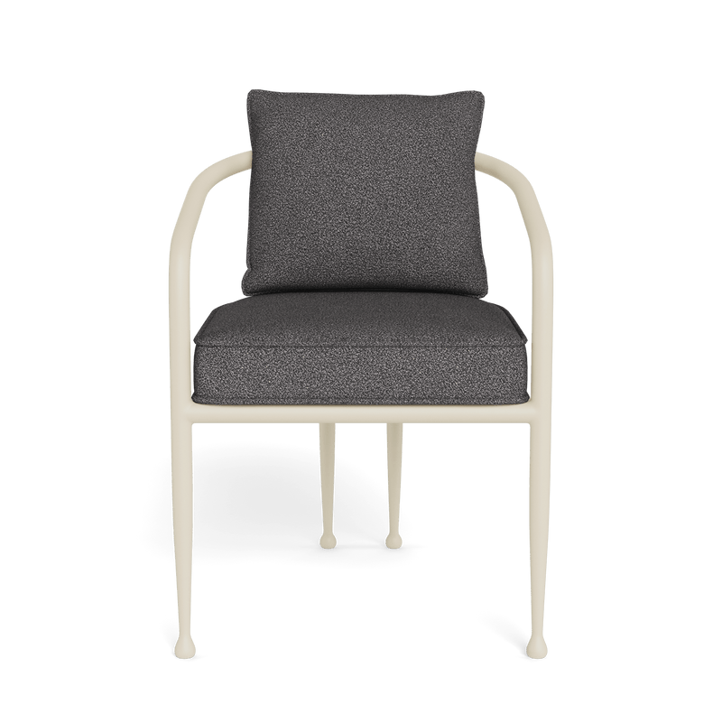 Andre Dining Chair | Aluminum Bone, Riviera Slate,