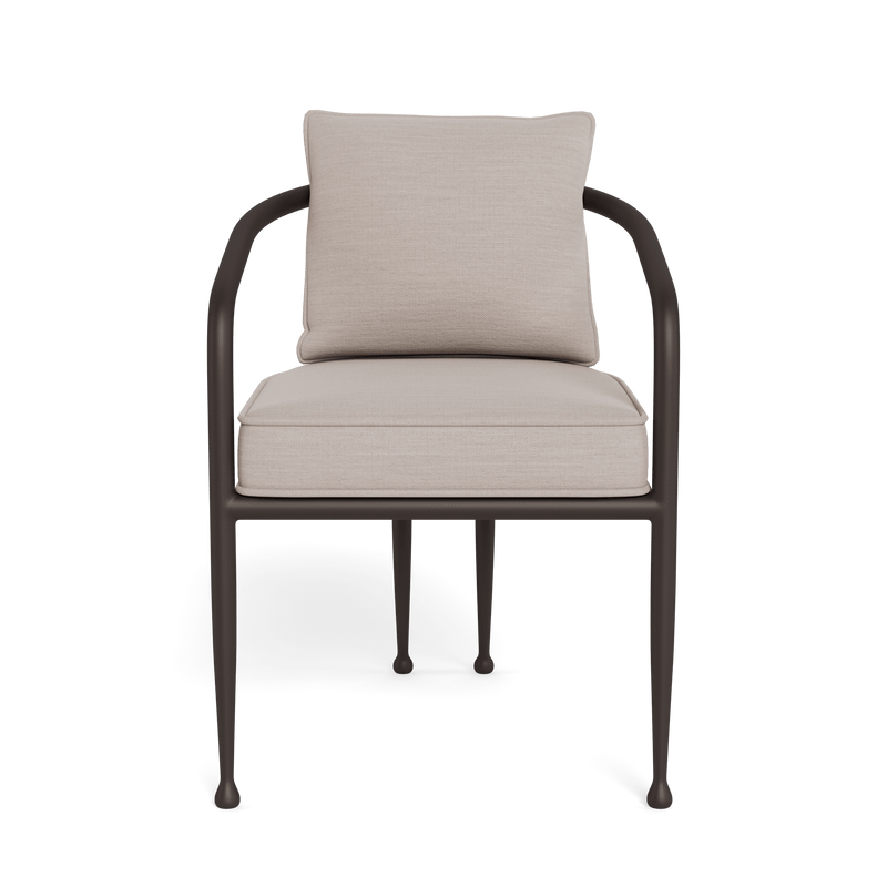 Andre Dining Chair | Aluminum Bronze, Panama Marble,