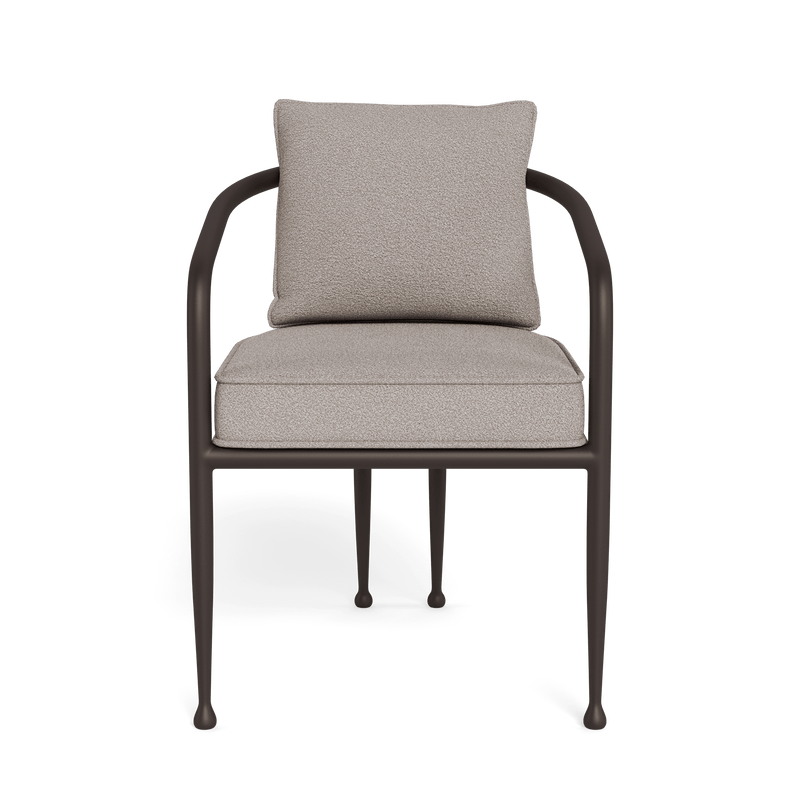 Andre Dining Chair | Aluminum Bronze, Riviera Slate,