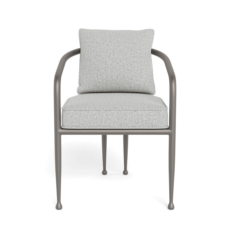 Andre Dining Chair | Aluminum Taupe, Copacabana Sand,