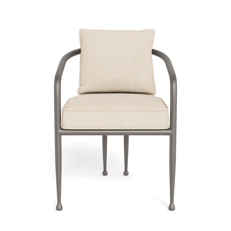 Andre Dining Chair | Aluminum Taupe, Riviera Sand,