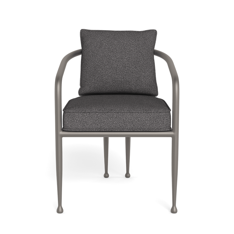 Andre Dining Chair | Aluminum Taupe, Riviera Slate,