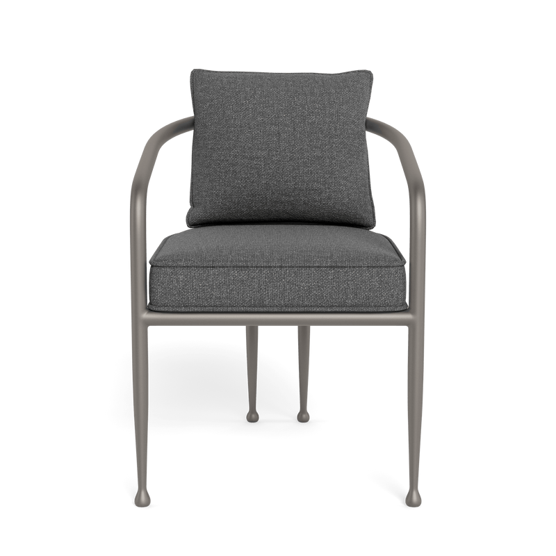 Andre Dining Chair | Aluminum Taupe, Siesta Slate,