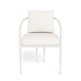 Andre Dining Chair | Aluminum White, Panama Blanco,