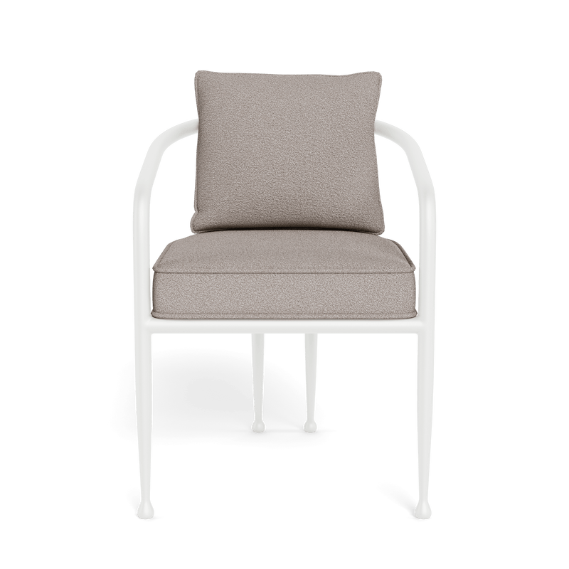 Andre Dining Chair | Aluminum White, Riviera Stone,