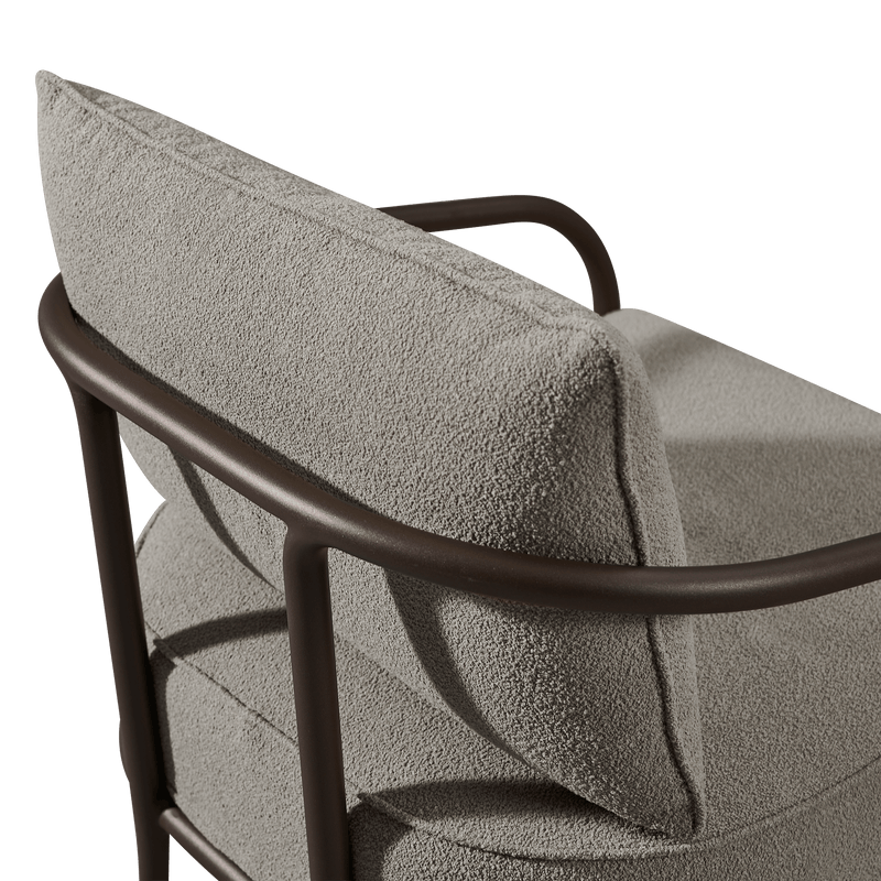 Andre Lounge Chair | Aluminum Asteroid, Copacabana Midnight,