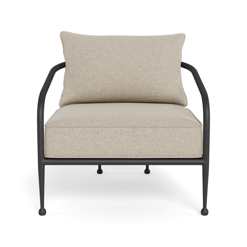 Andre Lounge Chair | Aluminum Asteroid, Siesta Taupe,