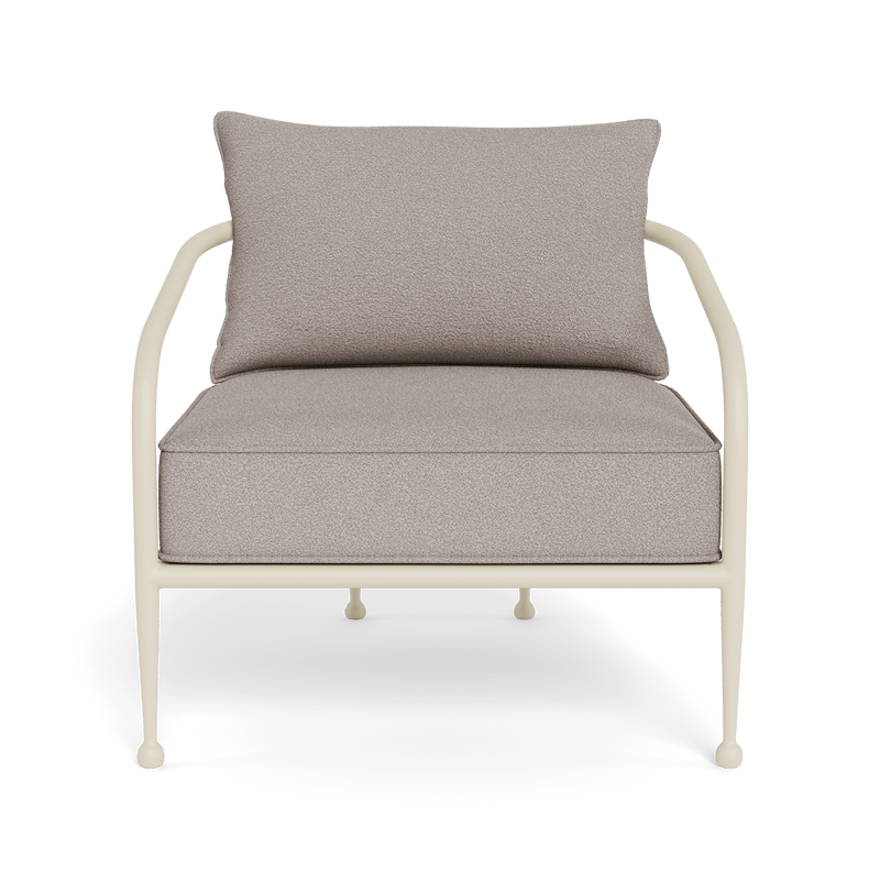 Andre Lounge Chair | Aluminum Bone, Riviera Stone,