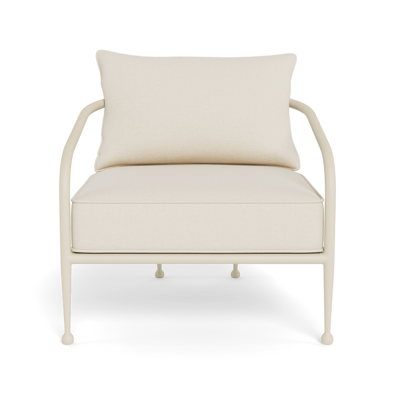 Andre Lounge Chair | Aluminum Bone, Siesta Ivory,