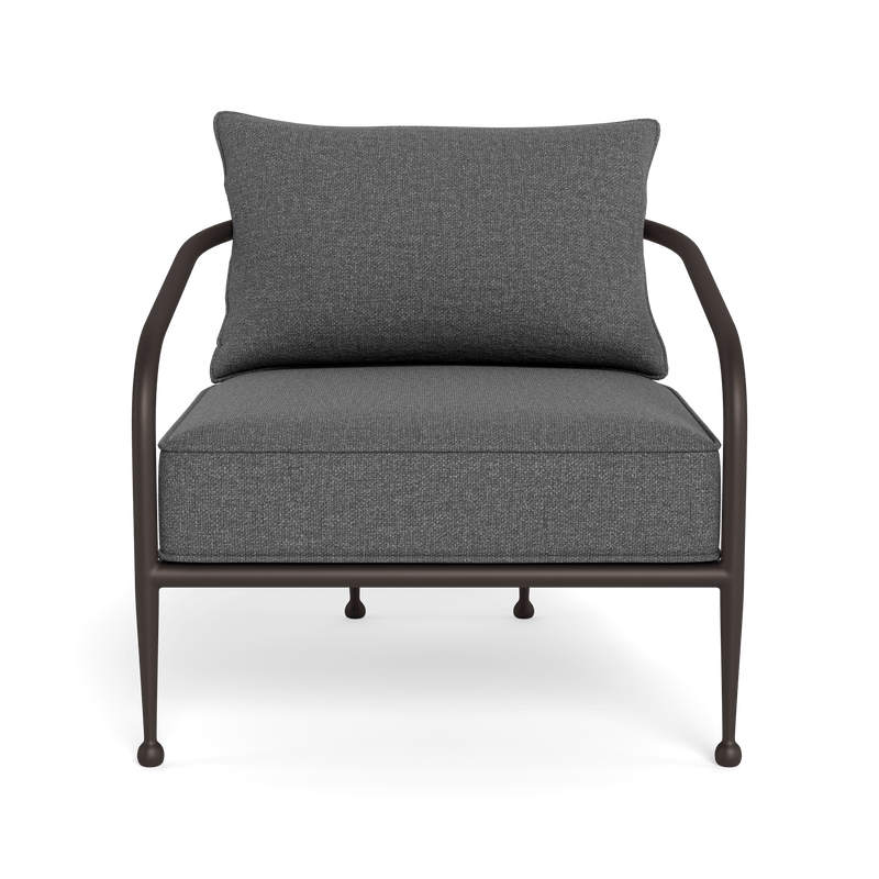 Andre Lounge Chair | Aluminum Bronze, Siesta Slate,