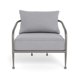 Andre Lounge Chair | Aluminum Taupe, Panama Cloud,