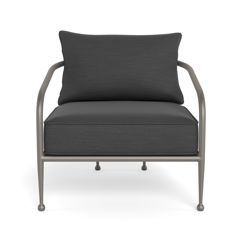 Andre Lounge Chair | Aluminum Taupe, Panama Grafito,