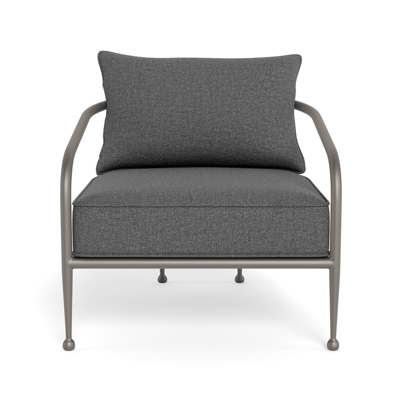 Andre Lounge Chair | Aluminum Taupe, Siesta Slate,