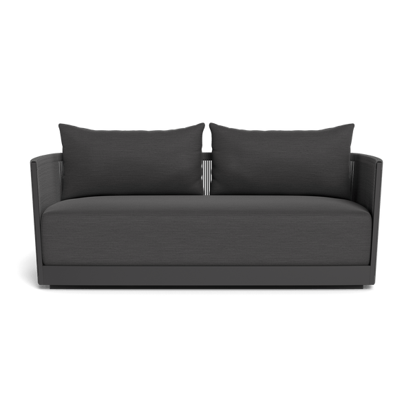 Antigua 2 Seat Sofa | Aluminum Asteroid, Panama Grafito, Rope Dark Grey