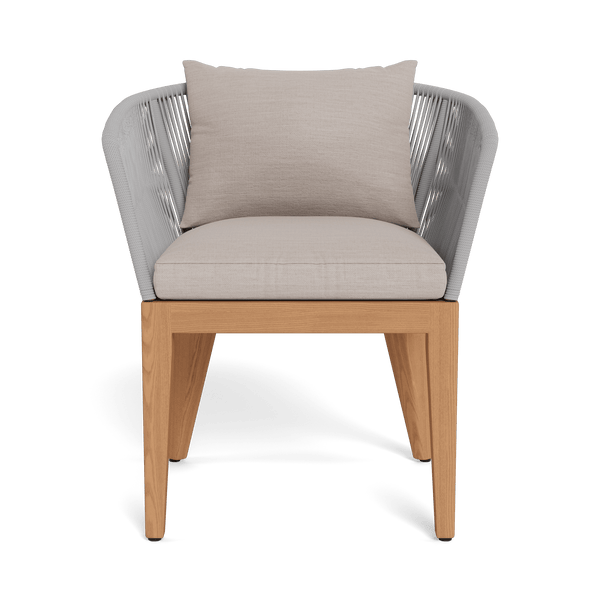 Avalon Dining Chair | Teak Natural, Panama Marble, Rope Light Grey