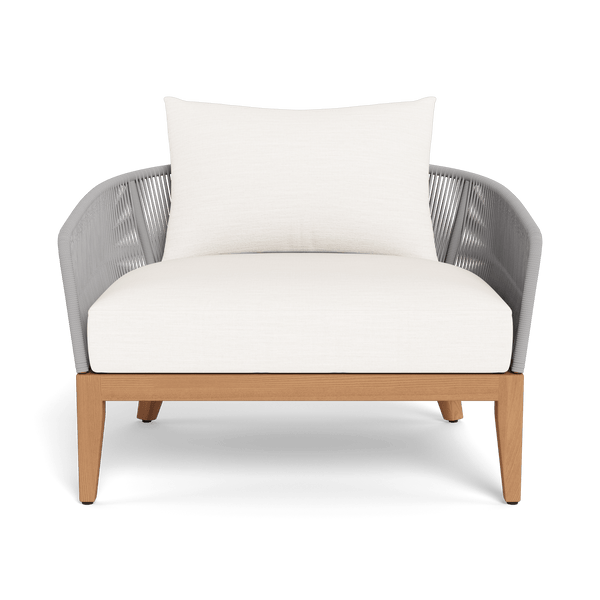Avalon Lounge Chair | Teak Natural, Panama Blanco, Rope Light Grey