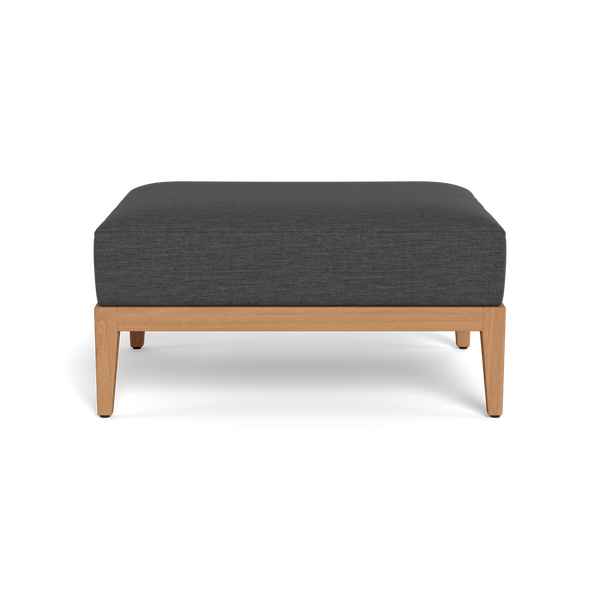 Avalon Ottoman | Teak Natural, Lisos Grafito,