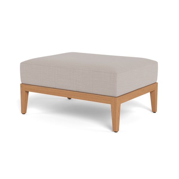 Avalon Ottoman | Teak Natural, Panama Marble,