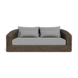 Barcelona 2 Seat Sofa | Wicker Taupe, Lisos Piedra,
