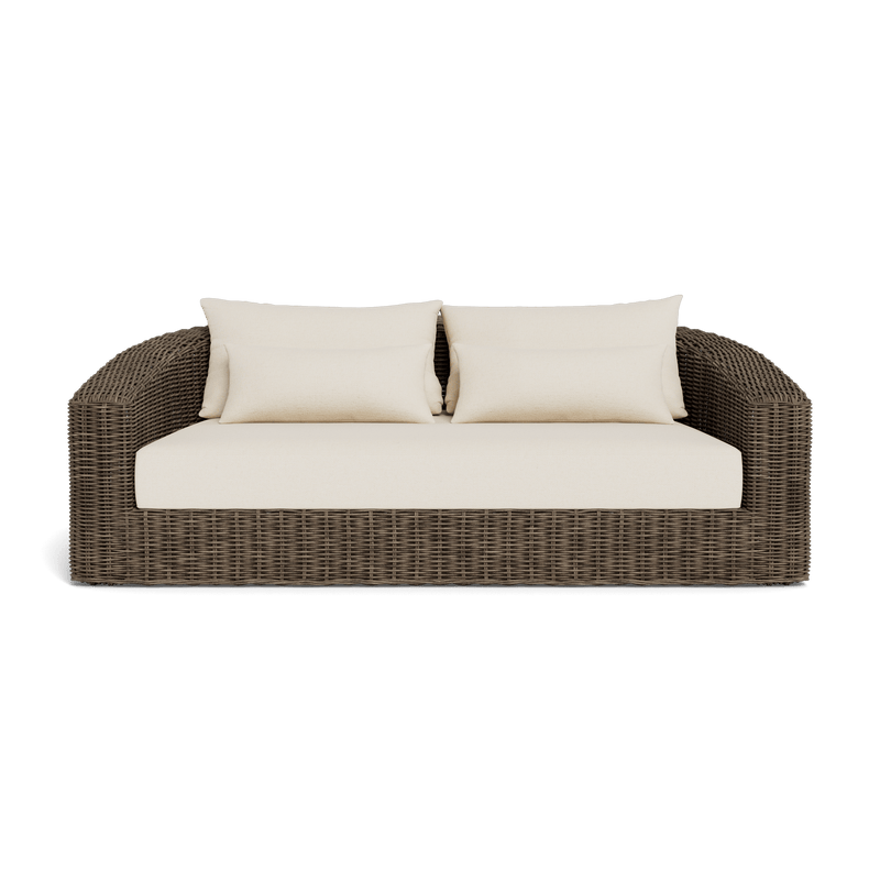 Barcelona 2 Seat Sofa | Wicker Taupe, Siesta Ivory,