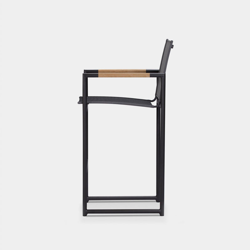 Breeze Bar Stool | Aluminum Asteroid, Batyline Silver,