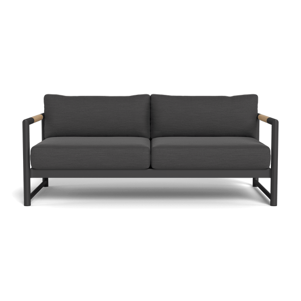 Breeze Xl 2 Seat Sofa | Aluminum Asteroid, Panama Grafito,