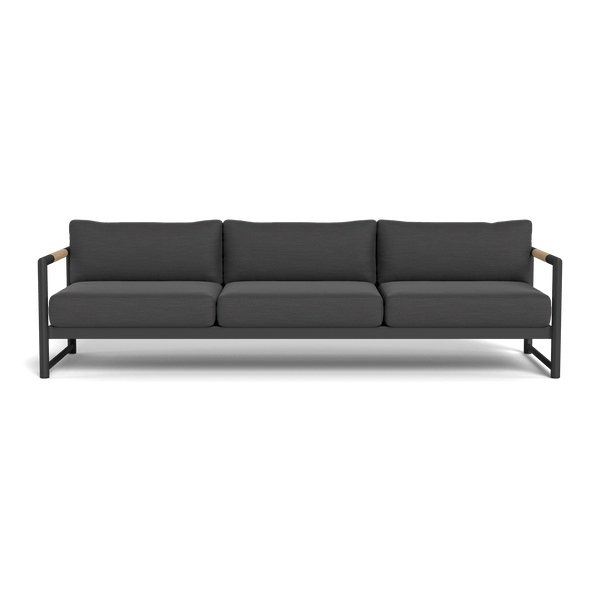 Breeze Xl 3 Seat Sofa | Aluminum Asteroid, Panama Grafito,