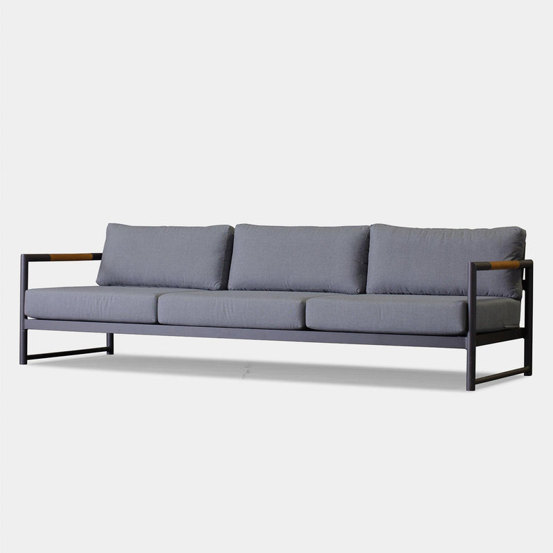 Breeze Xl 3 Seat Sofa | Aluminum Asteroid, Panama Grafito,